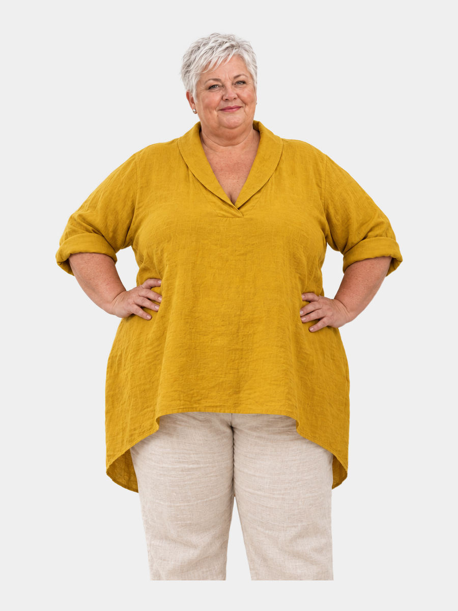 Morwenna Shawl Collar Top