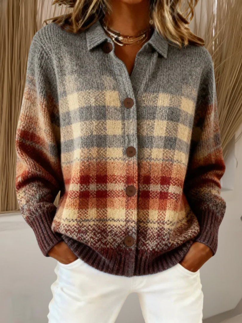 Shannon™ | Rustic Plaid Cardigan