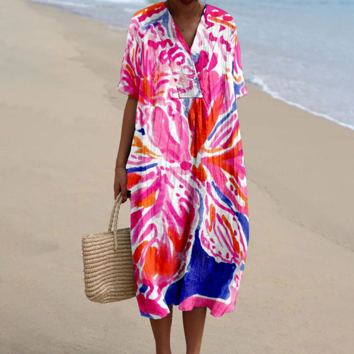 Amara™ | Vibrant Tie-Dye Summer Dress