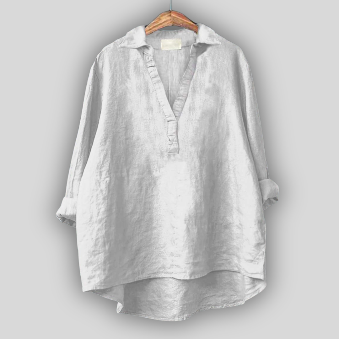 Blossom Johnny Collar Top