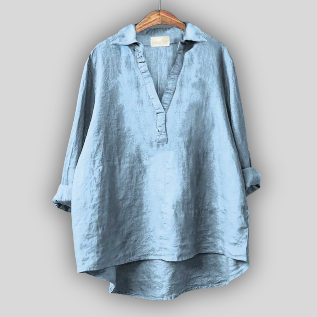 Blossom Johnny Collar Top