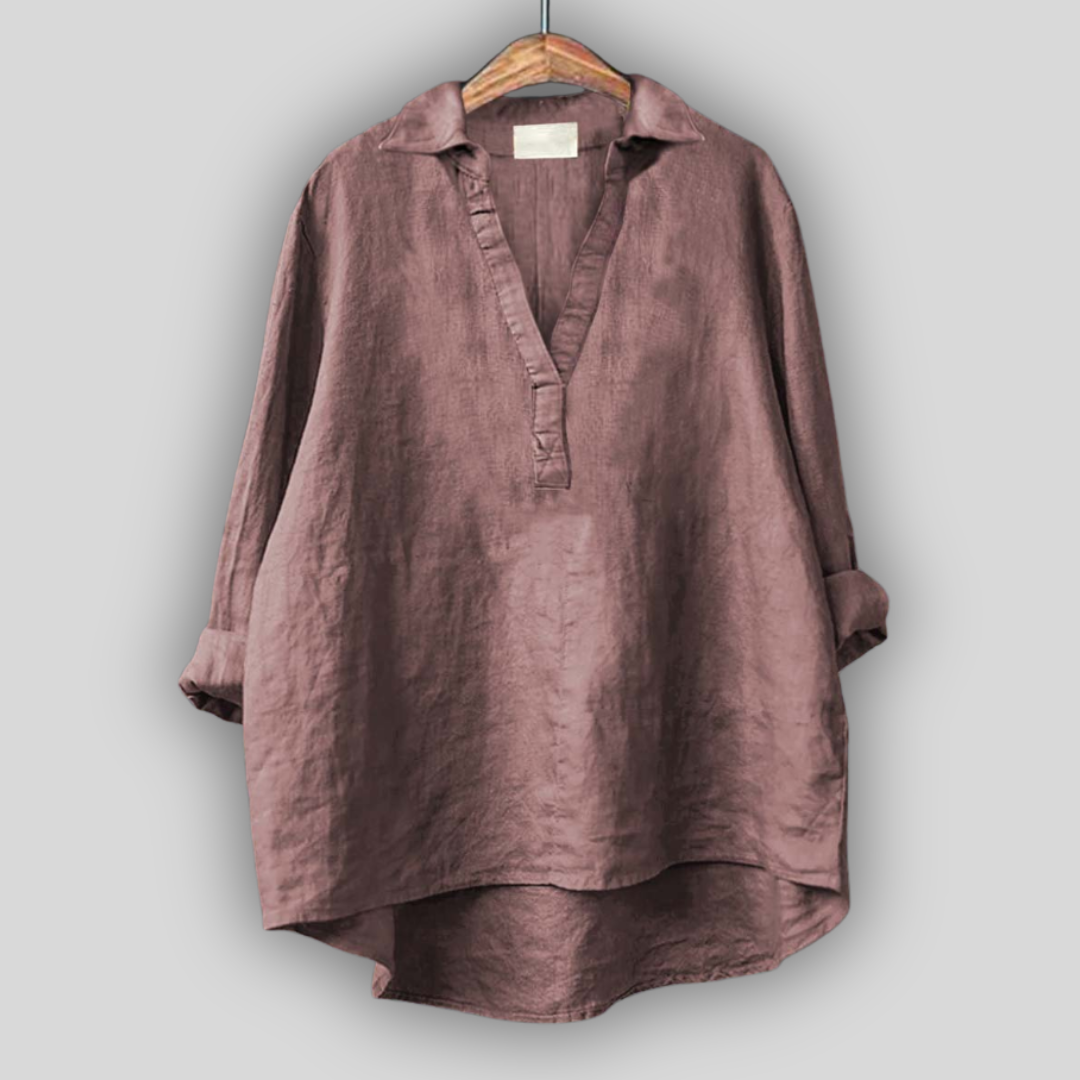 Blossom Johnny Collar Top