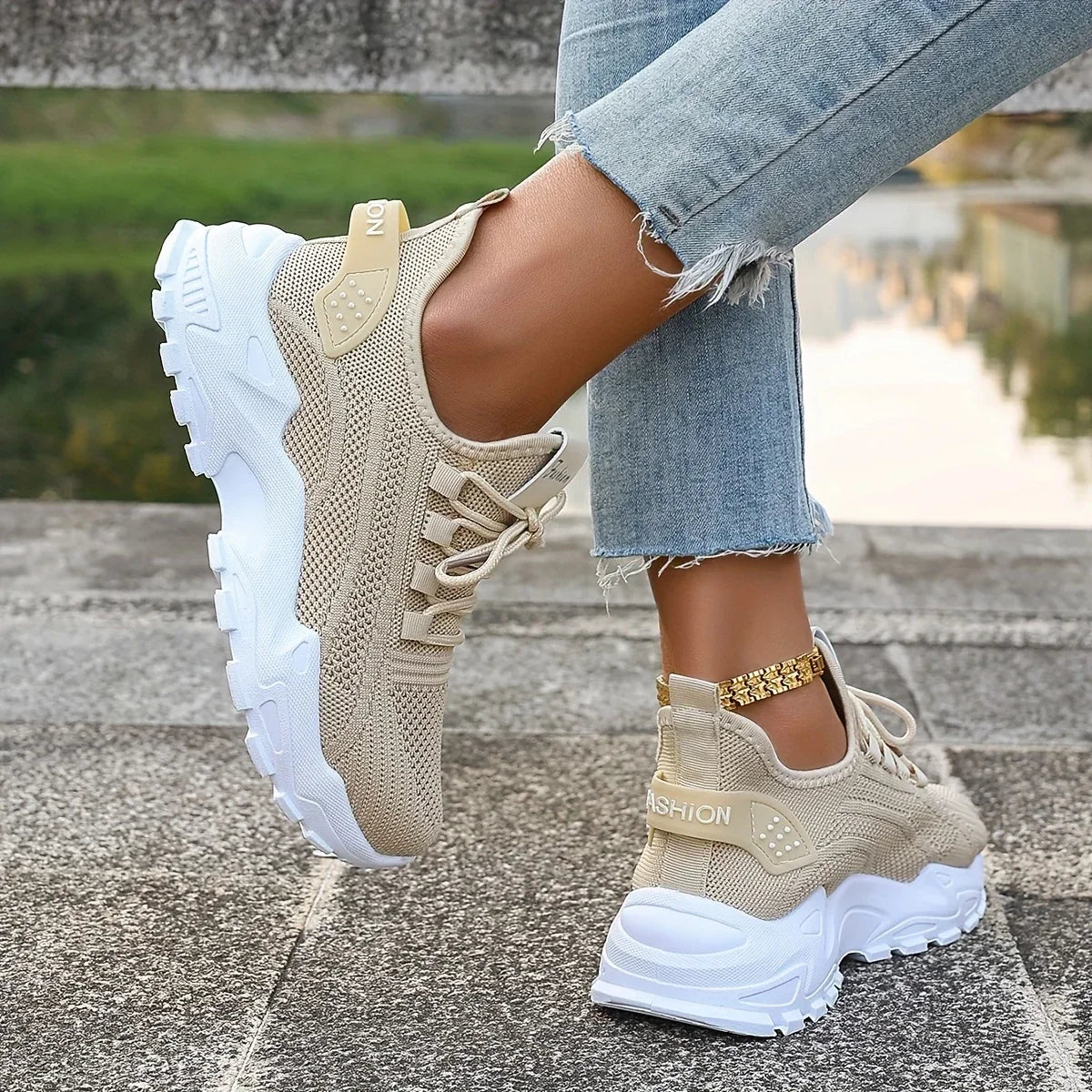 ANNIE™ WOMEN'S BREATHABLE KNIT SNEAKERS