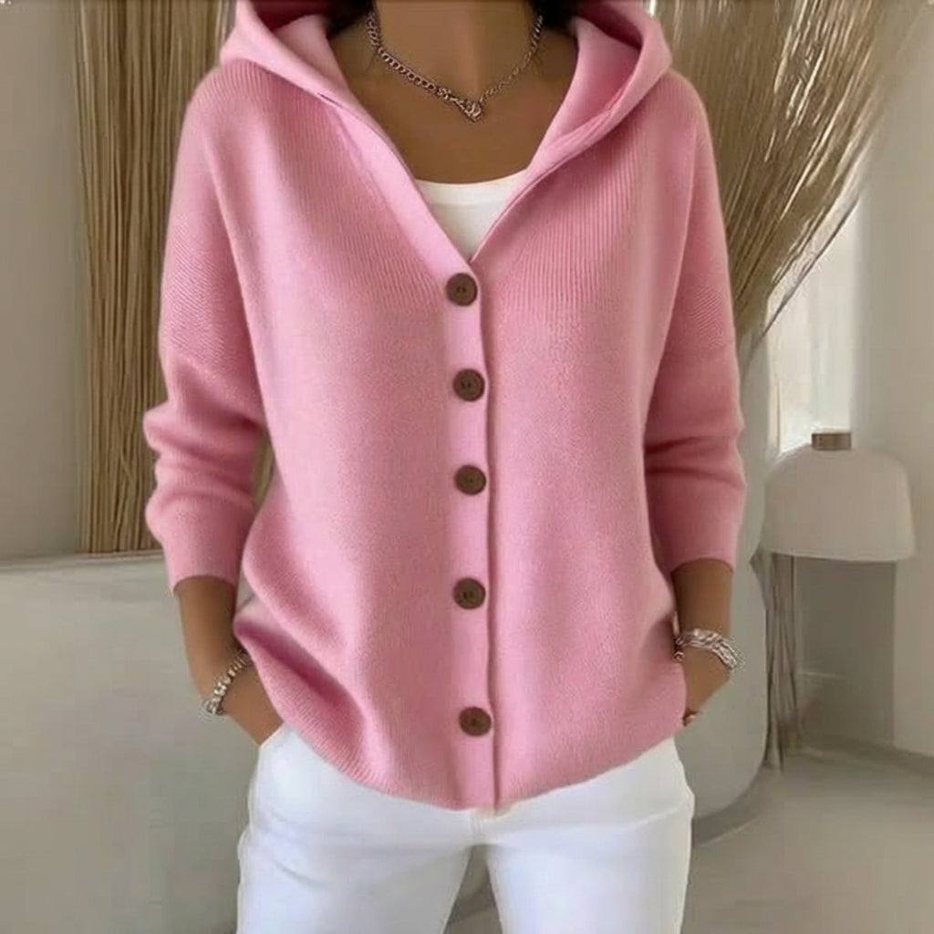 Mila™ | Effortless Comfort - Soft Hooded Knit Cardigan