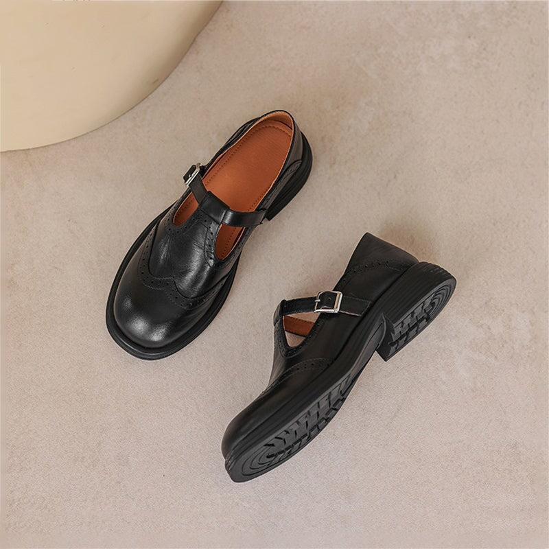 Edith | T-Strap Mary Jane Flats
