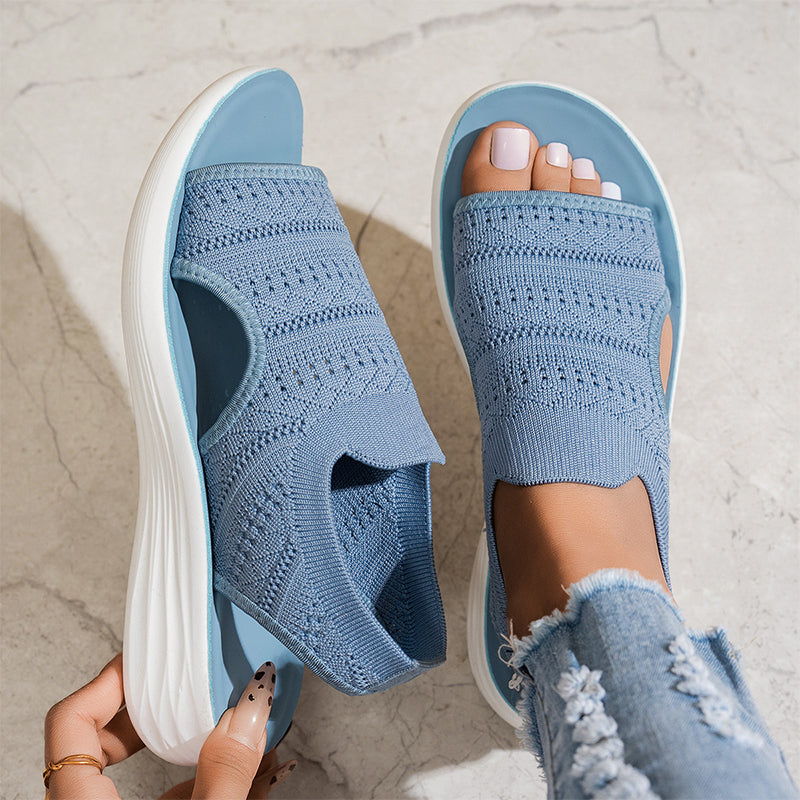 Nina™ Breathable Knit Platform Sandals